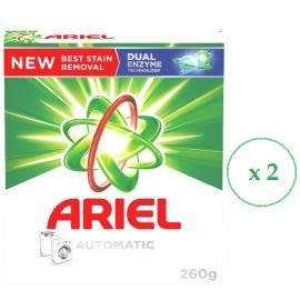 Ariel Automatic Laundry Detergent Powder Original Scent 260g (Pack of 2) | CognitionUAE.com