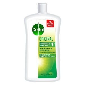 Dettol Original Handwash Liquid Soap 1000ml (1L) Refill Pack | CognitionUAE.com