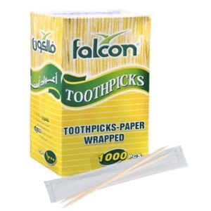 Falcon Tooth Picks Paper Wrapped (1 Box of 1000 pcs) | CognitionUAE.com