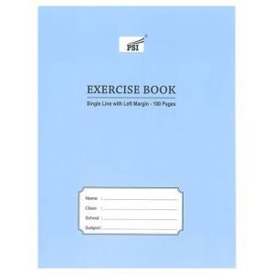 PSI Exercise Book 100 pages Single Line Left Margin 16 cm x 21cm | CognitionUAE.com