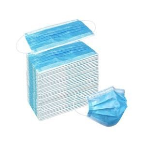 Face mask 3 ply Disposable - Blue (50 pcs Box) | CognitionUAE.com