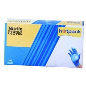 Hotpack Powder Free Nitrile Gloves Large Size 100 pcs/box | CognitionUAE.com