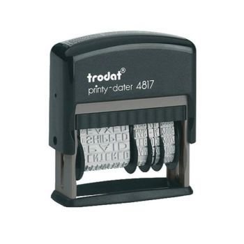 Trodat 4817 Date Stamp with 12 Changeable Messages - Blue | CognitionUAE.com