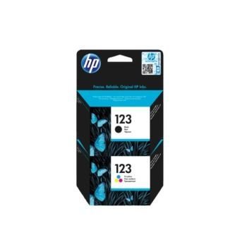 Hp 123 Ink Cartridge Set, Black - F6V17Ae & Tri-Color - F6V16Ae | CognitionUAE.com