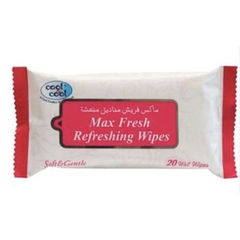 Cool and Cool Max Fresh Refreshing Wipes 20's | CognitionUAE.com