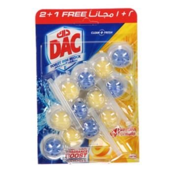 Dac Toilet Rim block Power Active Lemon 2 + 1 Free | CognitionUAE.com