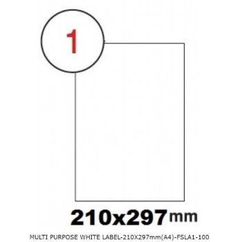 FIS Label Sticker A4 210mm x 297mm (100 sheets/pack) | CognitionUAE.com