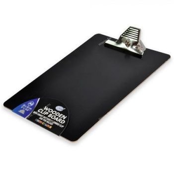 FIS PVC Jumbo Clip Board A4 Black FSCBRHA4BK | CognitionUAE.com