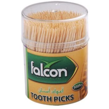 Falcon Bamboo Tooth Picks (1 box of 500 pcs) | CognitionUAE.com