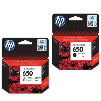 HP 650 Inkjet Advanced Printer Cartridge Set Black/Tri-colour | CognitionUAE.com