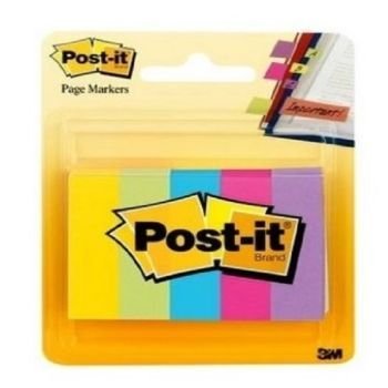 3M Post-It 670-5AF Page Marker, 12.7 x 44.4mm, 5 x 50 Sheets, Multicolour | CognitionUAE.com
