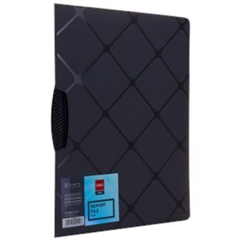 Deli A4 Swing Clip File Magic Cube Series 3 Pockets (Black) | CognitionUAE.com