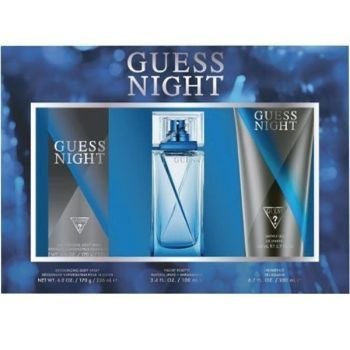 Guess Night EDT 100ml + 200ml Shower Gel + 226ml Body Spray Giftset Men | CognitionUAE.com