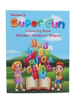 Flamingo Coloring Book Alphabet, Numbers and Shapes | CognitionUAE.com