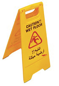 Caution Wet Floor Sign Board in Arabic And English | CognitionUAE.com