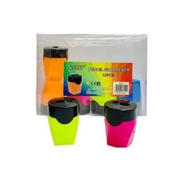 Plastic Sharpener for Pencil Fluorescent Colour | CognitionUAE.com