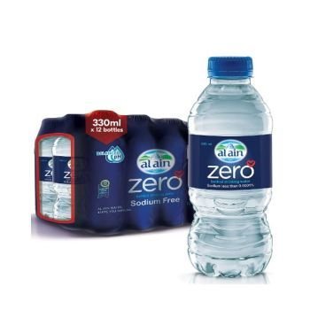 Al Ain Zero Bottled Water - 12 Count/330ml | CognitionUAE.com