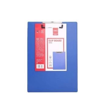 Deli PVC Coated Clipboard-Blue | CognitionUAE.com