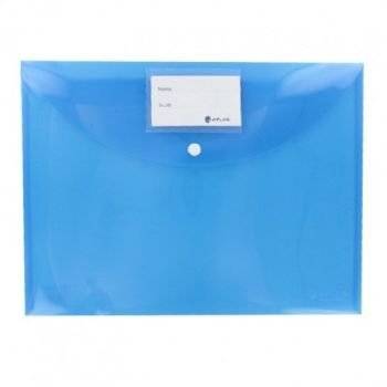 Atlas Document Bag With Card and Button, F10031, FS, Blue | CognitionUAE.com