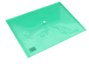 Atlas Document Bag "My Clear Bag" FS, Green | CognitionUAE.com