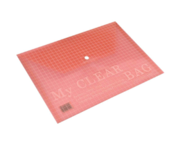 Atlas Document Bag "My Clear Bag" FS,Red | CognitionUAE.com