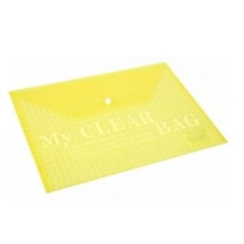FIS Document Bag "My Clear Bag" FS, 12/pack, Yellow | CognitionUAE.com