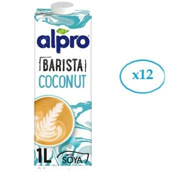 Alpro Barista Coconut Drink 1L, pack of 12 | CognitionUAE.com