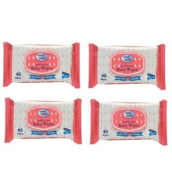 Cool & Cool Baby Wipes 40's (Pack of 4) | CognitionUAE.com