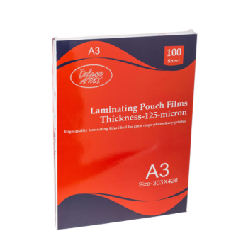 Deluxe A3 Laminating Pouch Film 125 microns Pack of 100 Pieces | CognitionUAE.com