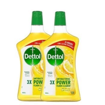 Dettol Lemon Antibacterial Power Floor Cleaner 900ml Pack of 2 | CognitionUAE.com