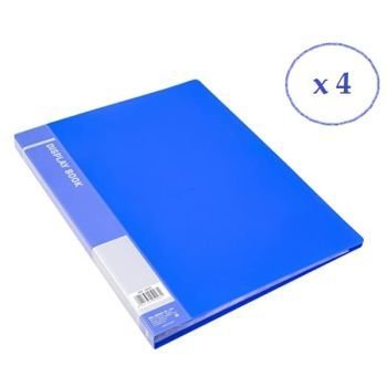 Deli Display Book A4 - 30 Pockets-Blue (Set of 4) | CognitionUAE.com