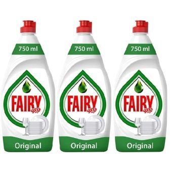 Fairy Original Dishwashing Liquid Soap, 3 x 750 ml | CognitionUAE.com
