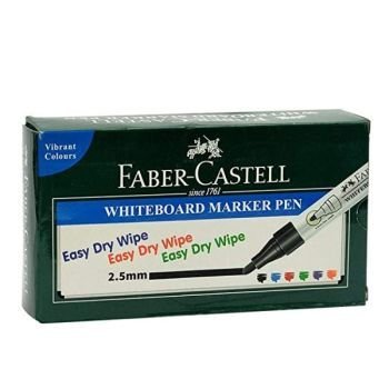 Faber Castell W20 Whiteboard Marker Bullet Tip Green (Pack Of 10 Pcs) | CognitionUAE.com