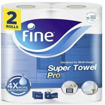 Fine Household Towel 70 Sheets 3 Ply - (Pack of 2 Rolls) | CognitionUAE.com