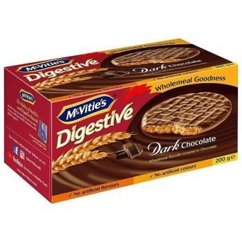 Mcvities Digestive Dark Chocolate Biscuit 200g | CognitionUAE.com