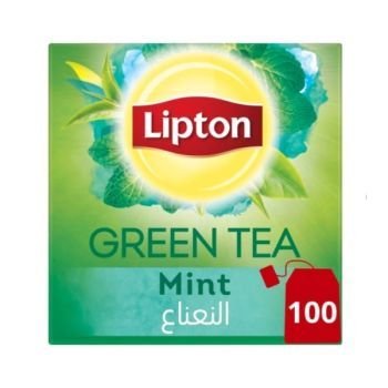 Lipton Green Tea Mint 100 tea bags | CognitionUAE.com