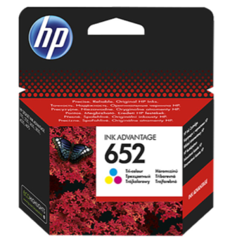 HP 652 Tri-Color Original Ink Cartridge [F6V24Ae] | CognitionUAE.com