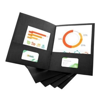 Premium black color 2- Pocket Folders  | CognitionUAE.com
