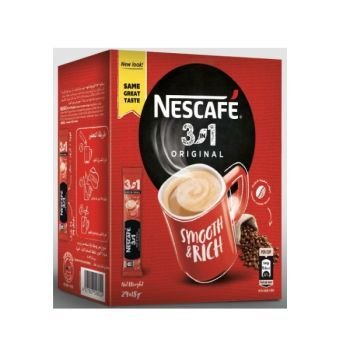 Nescafe 3 in 1 Instant Coffee Mix Sachet, Box of 24, 24 x 18g, 18 gm | CognitionUAE.com