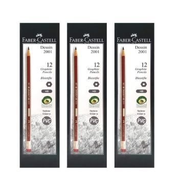 Faber Castell Dessin Black Lead Pencil-12 pc pack - Set of 3 | CognitionUAE.com