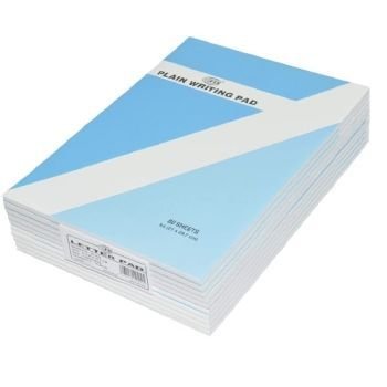 FIS Letter Pad A4 80 sheets Plain (Pack of 10) | CognitionUAE.com