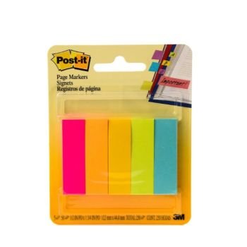 3M Post - it Page Marker 5 in 1 Fluo Colors | CognitionUAE.com