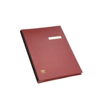 Elba Signature Book A4 340mm x 245mm x 25mm, 20 Compartments, Red | CognitionUAE.com