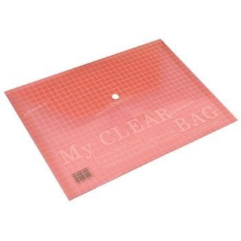 FIS My Clear Bag A4-Red (Pack of 12) | CognitionUAE.com