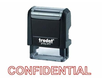 Trodat Printy 4911 Self-Inking "CONFIDENTIAL"  Stamp  | CognitionUAE.com
