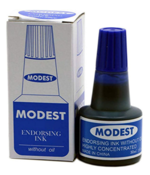 Modest Stamp Pad Ink 30ml -Bottle-Blue | CognitionUAE.com