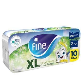 Fine Toilet Tissue 350 sheet Pack of 10 | CognitionUAE.com
