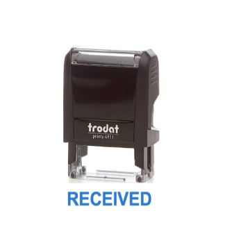 Trodat 4911 Received Stamp - Blue | CognitionUAE.com