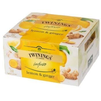Twinings INFUSO LEMON GINGER 50 Tea Bags | CognitionUAE.com