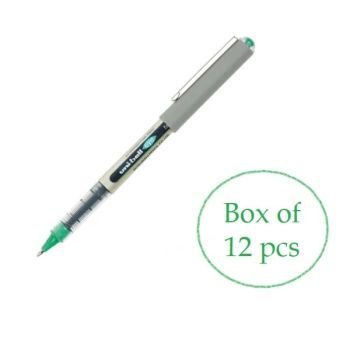 Uni-Ball Eye Fine Rollerball Pen Green 0.7mm UB-157 (Pack of 12) | CognitionUAE.com